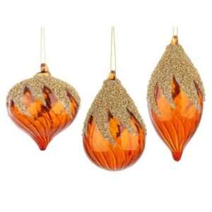 Confezione 6 Pendagli decorati Vortex Marrone