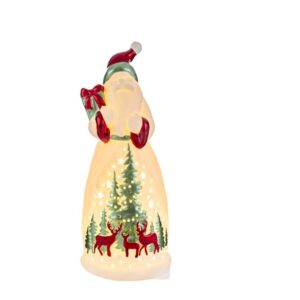 Babbo Natale Porcellana Led