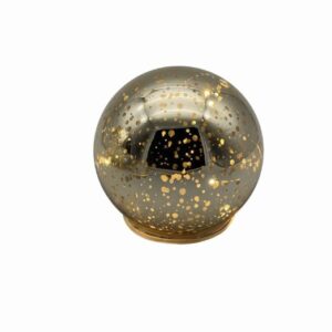 Sfera Natalizia Vetro Con Luci